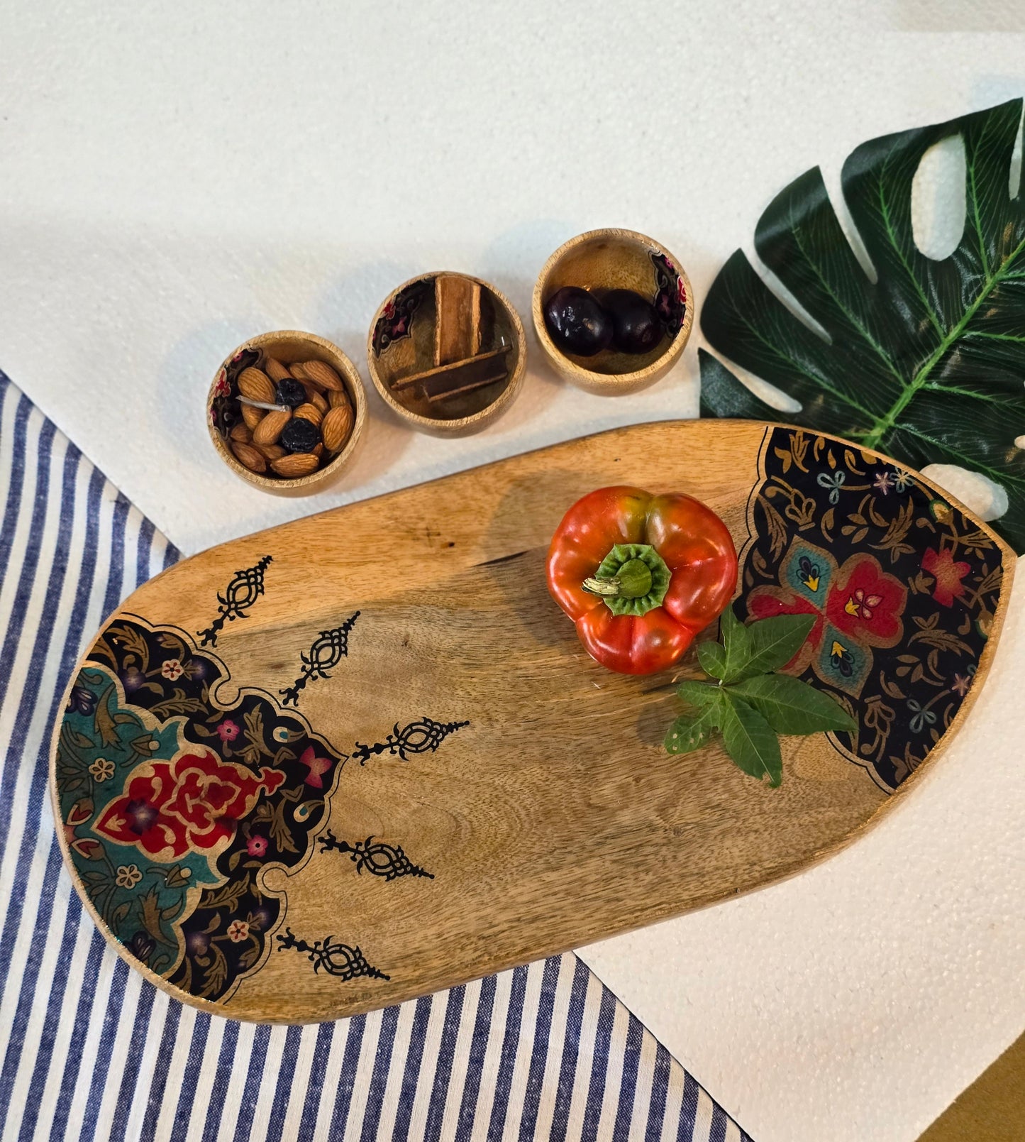 Sara Wooden Platter tray