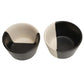 Monochrome 250ml White & Black Ceramic (Set of 2) Dinner Bowl