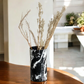 Black Marbello Metal Vase