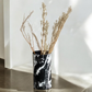 Black Marbello Metal Vase