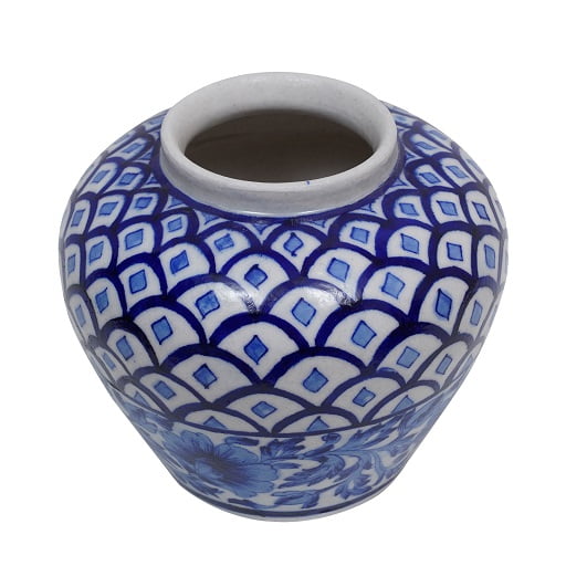 Blue Hand Painted Vase sale